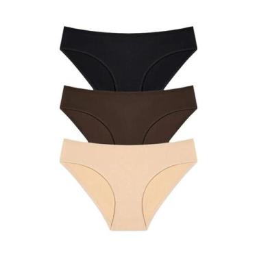Imagem de Conjunto De Calcinhas De Algodão Femininas 3PCS S-XL Lingerie Sexy Fem
