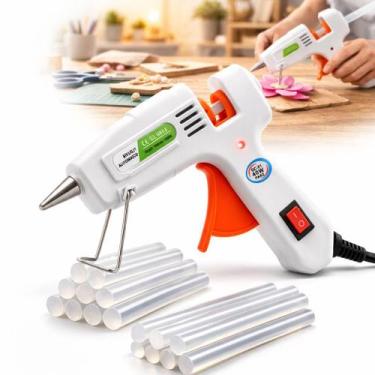 Imagem de Pistola Cola Quente 20w Artesanato Reparos + 10 Bastão Cola - ADB ACES