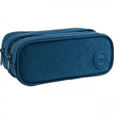 Imagem de Estojo Duplo G Academie Azul 21x9x9mm - Tilibra