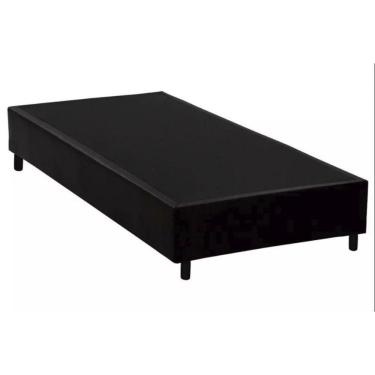 Imagem de Base Box Blindado Solteirão Homequeen Corino Preto 40x96x203