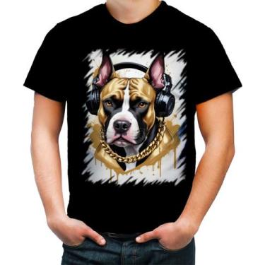 Imagem de Camiseta Colorida Pitbull com Headphones 5, INF 16