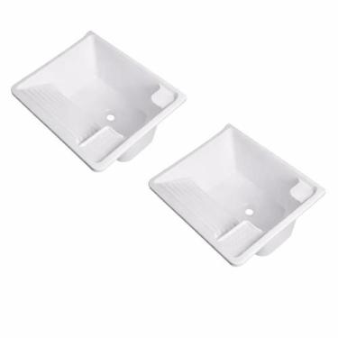 Imagem de Kit Tanque Plástico Parede 26L Branco Torneira Bancada - 2U - FIBERBLU
