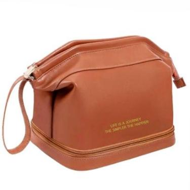 Imagem de Necessaire Feminina Bolsa Estojo Organizador de Maquiagem Pincel Acessórios Viagem-Femi...