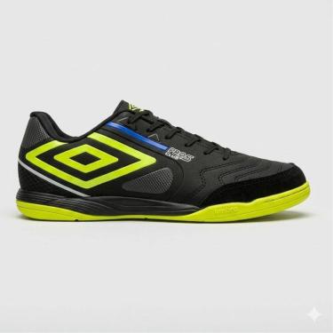 Imagem de Chuteira Masculina Futsal Pro 5 Umbro - Preto/Lima-Masculino