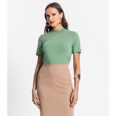Imagem de Blusa De Viscotorcion Básica Feminina Endless Verde-Feminino