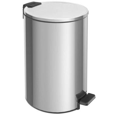 Imagem de Lixeira 20 Litros com Pedal Tramontina Loop Aço Inox Polido Balde Inte