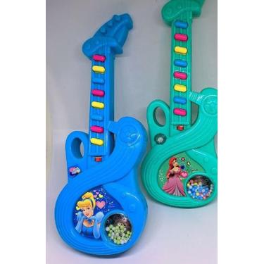 Imagem de Guitarra Mágica Musical Infantil Princesas Disney para Meninas Violão 