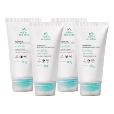 Imagem de Kit Desodorante Antitranspirante Invisível Erva Doce - 80g - Corpo e b