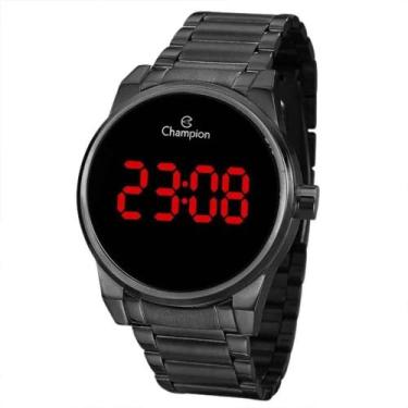 Imagem de Relógio Champion Feminino Preto Digital Led Vermelho CH40124D