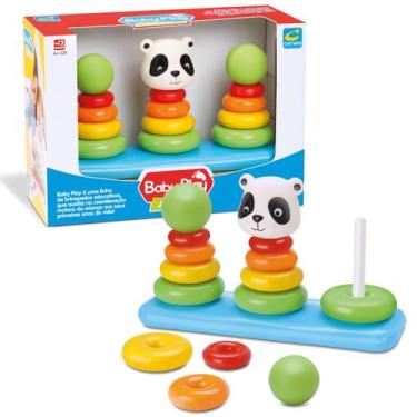 Imagem de Brinquedo Educativo De Montar Baby Play Argolas - Cometa - Cometa Brin