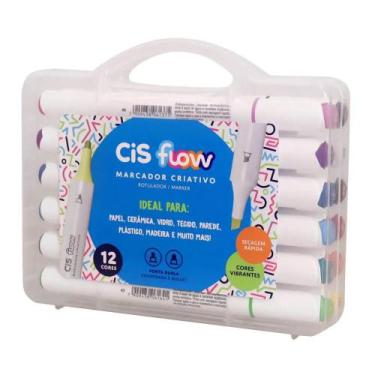 Imagem de Marcador Criativo CIS FLOW C/12 Cores - CIS
