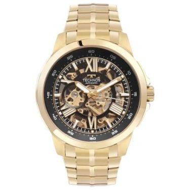 Imagem de Relógio TECHNOS Masculino Automático Dourado Aço G3265AN1P