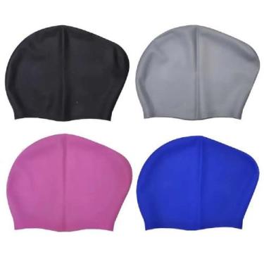 Imagem de Touca de Natação Olymport Silicone Para Cabelos Volumosos Adulto - SOR