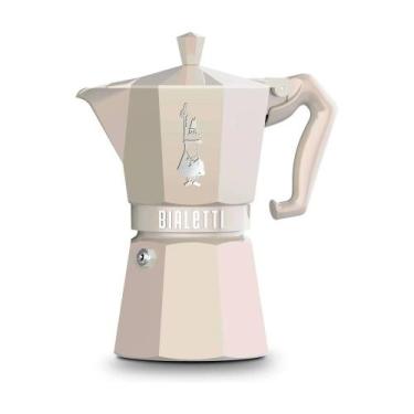 Imagem de Cafeteira Moka Bialetti Exclusive Induction 6 Xícaras Areia: Tradição 