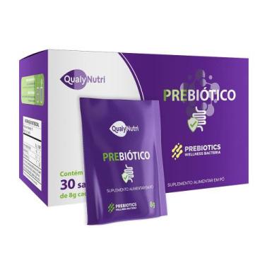Imagem de Prebiótico Inulina E Fos QualyNutri Regulador Intestinal 30 Sachês 8g