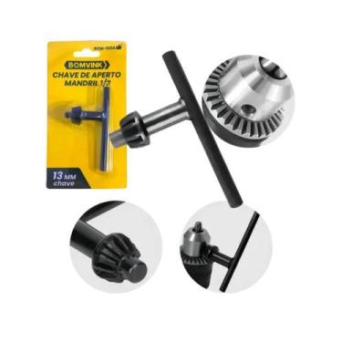 Imagem de Chave de Aperto para Mandril 1/2" 13mm com 12 Dentes  Chave para Furad