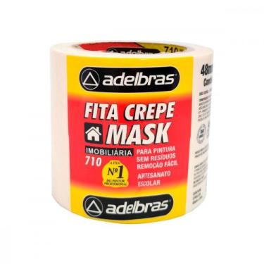 Imagem de Fita Crepe Adelbras 710 48Mm X 50Mt - Kit C/2 RL