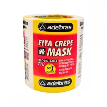 Imagem de Fita Crepe Adelbras 710 24Mm X 50Mt - Kit C/5 RL