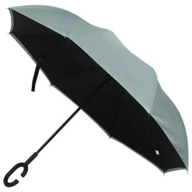 Imagem de Guarda Chuva Flip Fechamento Invertido 1,20 Metros Leve Cabo C Resiste