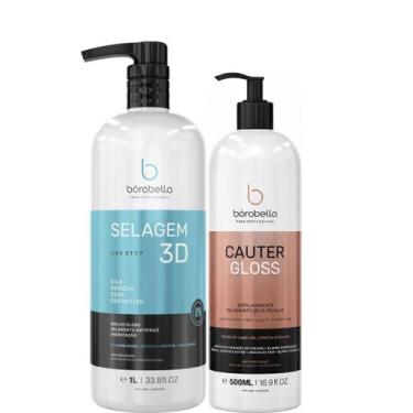 Imagem de Borabella Selagem 3D Semi Definitiva 1L + Cauter Gloss 500ml