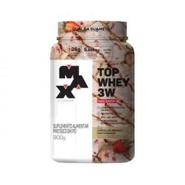 Imagem de Whey Protein Max Titanium Top Whey 3W Blend Choc. Branco com Morango 9