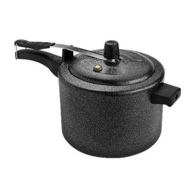 Imagem de Panela de Pressão 10 Litros Aluminio Preto Craquelado Real