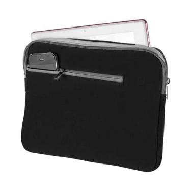 Imagem de Case para Notebook 14" Preto e Cinza Neoprene interno BO207 - Multilas