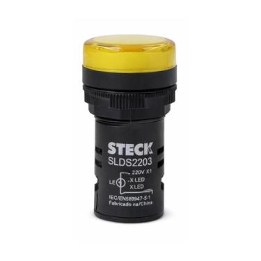 Imagem de Sinaleiro LED 22,5mm Steck 220V Luminoso AM SLDS2203
