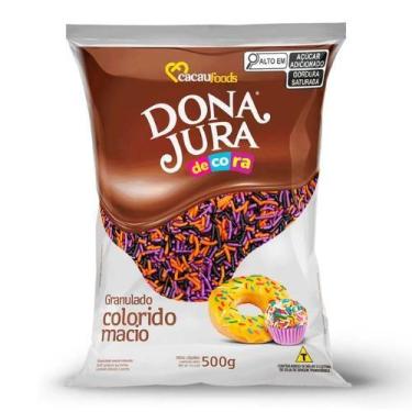 Imagem de Chocolate Granulado Colorido Macio Halloween 500g - Dona Jura