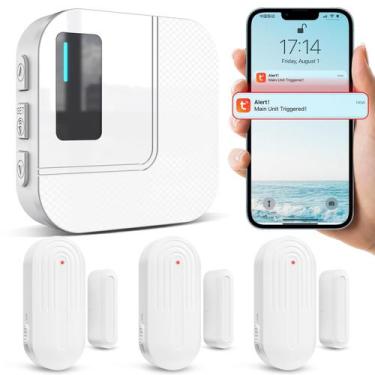 Imagem de Campainha de Porta/Janela WiFi SanJie  Alarme com Sensor de Abertura
