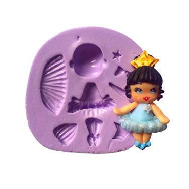 Imagem de Confeitaria dos moldes, F746 MOLDE DE SILICONE CORPO PRINCESA CONFEITARIA ARTESANATO