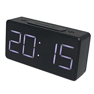Imagem de Relógio despertador Tongina para home office, viagem, relógio de mesa, soneca eletrônico, relógio infantil de LED, desktop digital – preto