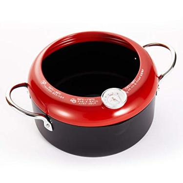 Imagem de Frigideira antiaderente Tempura Fryer Frigideira Antiaderente Utensílios de Cozinha Gerais Utensílios de Cozinha (Vermelho, 20 cm)
