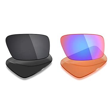 Imagem de 2 pares de lentes polarizadas de substituição da Mryok para óculos de sol Oakley Twitch – Opções
