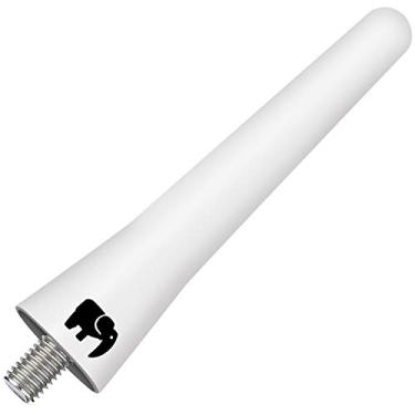 Imagem de ONE250 Antena curta de núcleo de cobre de borracha de 6,35 cm para Chevy - Silverado (2007-2021), Colorado (2003-2021), Equinox (2003-2017), Avalanche (2002-2013) - Projetada para recepção FM/AM otimizada (branca)