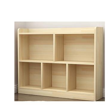 Imagem de KIZQYN Estante de livros, prateleira longa horizontal industrial para organizador de sala de estar para cubos de armazenamento de sala de estar prateleira de unidade (tamanho: 1)