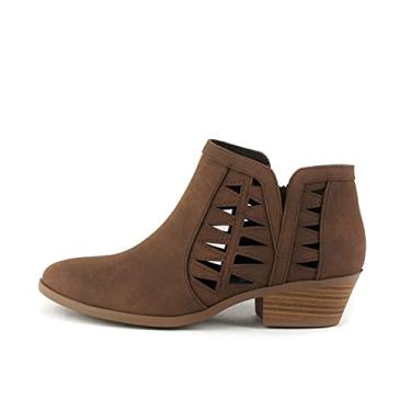 Imagem de Soda Women's Perforated Ankle Booties Light Brown Dist (6.5)