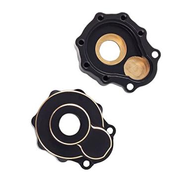 Imagem de MOOKEENONE 2X Replacement Outer Portal Drive Housing Brass Counterweight for TRX4 TRX6 1/10 RC