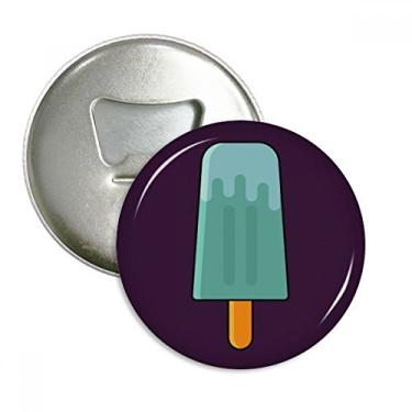 Imagem de Emblema multifuncional com ímã de gelado e picolé azul e verde