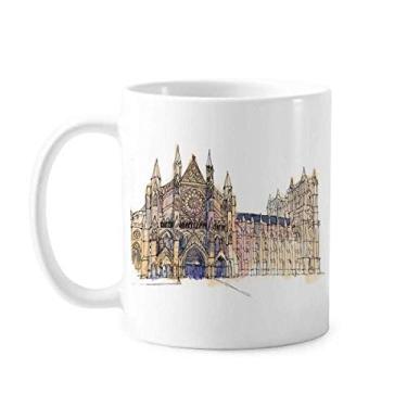Imagem de Caneca Westminster Abbeyof Londres cerâmica xícara de café porcelana louça