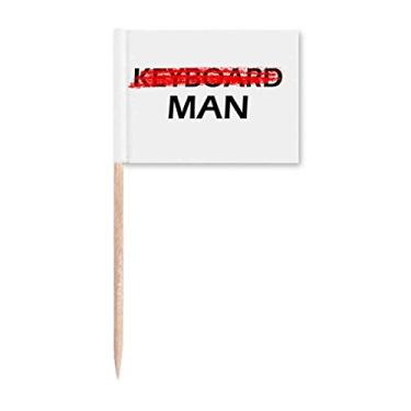 Imagem de Don't Be A Keyboard Man Art Deco Presente Fashion Palito de Dentes Marcadores Decoração de Festa