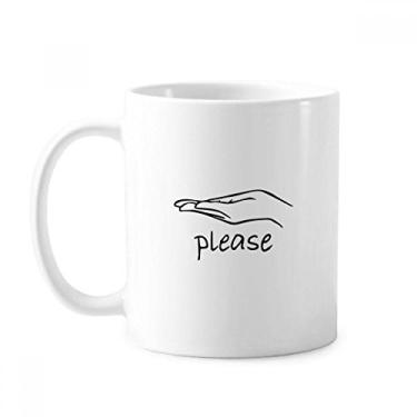 Imagem de Black Humility Caneca de gesto personalizada cerâmica xícara de café porcelana louça