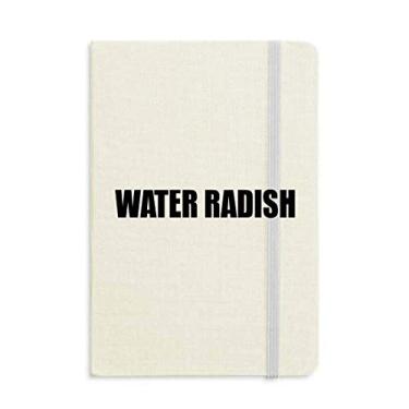 Imagem de Caderno de rabanete de água alimentos vegetais capa dura diário clássico presente A5