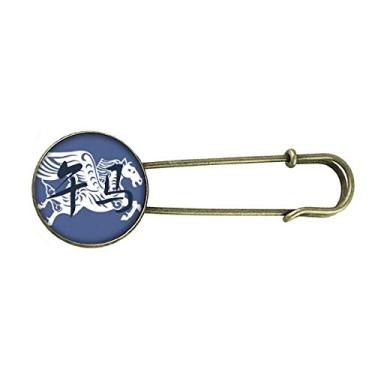 Imagem de Ano Novo do Cavalo Animal China Zodíaco Retro Metal Broche Broche Clipe Joias