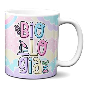 Imagem de Caneca Biologia Profissão Bióloga Profissional Presente (Branca)
