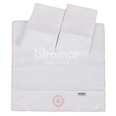 Imagem de Biramar Baby Boquinha Fralda 3 Pcs Barrado E Bord. Vineyard Rosa Rosa