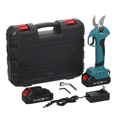 Imagem de Chusui Tesoura de poda elétrica sem escova sem fio 21V 2Pack Backup recarregável 2000mah bateria de lítio alimentada podador de galho de árvore tesoura de jardim 10~30mm diâmetro de corte 4 engrenagen