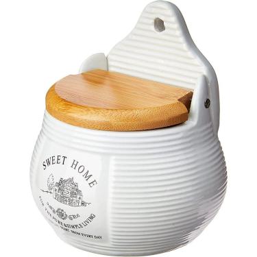 Imagem de Saleiro em Cerâmica e Bambu Sweet Home - Lyor