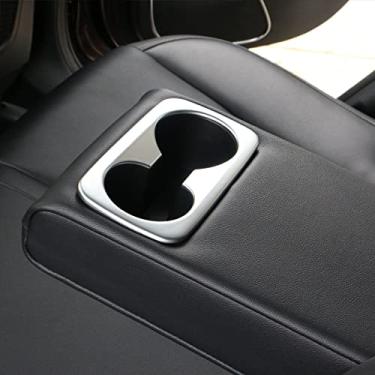 Imagem de JIERS Para Kia Sportage 4 QL 2016-2020, ABS assento de carro traseiro porta-copo de água moldura acessórios adesivos