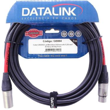 Imagem de Cabo Para Microfone Balanceado Xlr Macho / Fêmea 7 M